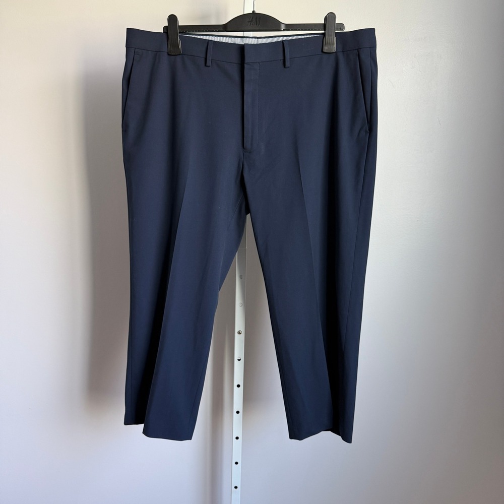 J.M. Haggar Straight Fit Men's Dress Pants 42x32 Blue Work‎ Career